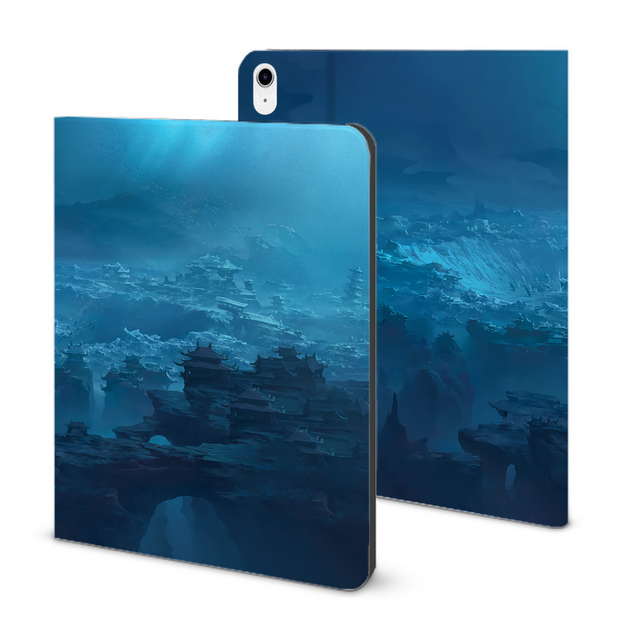 （画像用） Ne Zha 2 ナタ 魔童の大暴れ IPad ケース ブック型 PUレザー TPU 耐衝撃 軽量 薄型 ペン収納なし 全面保護 IPad 各モデル対応